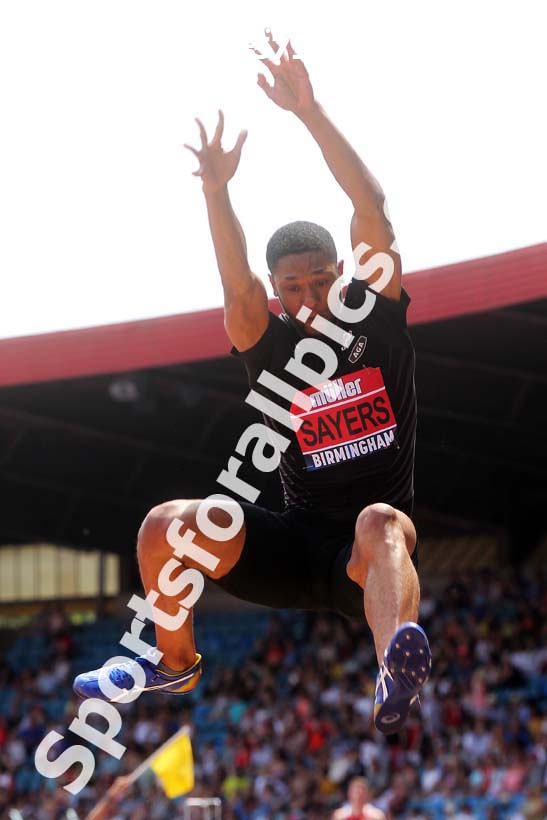 Mens long jump, Muller British Championships, Alexander Stadium, Birmingham. Photo: David T. Hewitson/Sports for All Pics